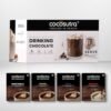 Cocosutra Drinking Chocolate Mix | 4 Flavors | Swiss Vanilla, Mocha, Caramel and Hazelnut | Hot or Cold | 20 Single-Serve Sachets (20g Each) | Gluten Free | 400 g