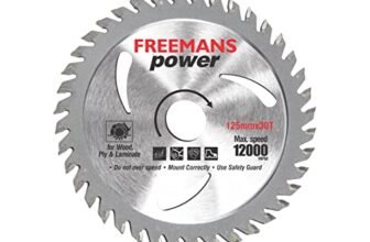 FREEMANS TCT530 Power Circular Saw Blade/Cutting Wheel Use for Wood Cutting || Plywood Cutting || Plastic Cutting, || Laminate Cutting – 5 Inch 125mmx30T (Pack of 20 Pieces)