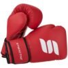 Amazon Brand – Symactive PU Boxing Gloves 10 OZ | Lightweight Contest Gloves for Training & Sparring | Breathable| Red