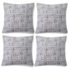HOKIPO Stretchable Cushion Cover 16 inch x 16 inch, Pack of 4 (AR-4104-S13*4)