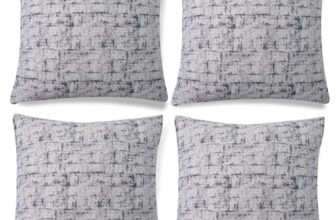 HOKIPO Stretchable Cushion Cover 16 inch x 16 inch, Pack of 4 (AR-4104-S13*4)