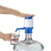Suzec H2O Hand Press Manual Water Pump Dispenser for 20 Litre Drinking Bottle Can for Home Office Outdoor (Support All Brand Bottles), Blue