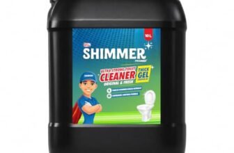 Shimmer Pro Max Black Toilet Cleaner – 10L | Professional Formula | Mega Refill Pack for Heavy Usage | Removes Tough Stains & Odours | Deep Cleaning Toilet Bowl Cleaner