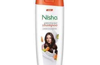 Nisha Almond and Olive Shampoo for Women & Men for Silky, Shiny and Smooth Hair, Reduce Dandruff & Breakage, All Hair Types, 75 ml (Pack of 6)