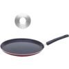 OMETA Aluminium Non-Stick Non-Induction Healthy Dosa Tawa Tawa 26 cm Diameter