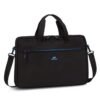 RivaCase Regent 8057 Black Laptop Bag 16″ Inches Smart Design Durability for both Versatility and Style Briefcase for Macbook, Gaming Laptop with Smart Organizer, Professional Bag for Business, Travel