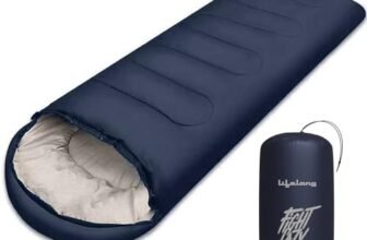 Lifelong Sleeping Bag for Adults – Winter Sleeping Bags Certified for Temperatures 4°C to 10°C – Mummy Shape Foldable Camping Bed Height Upto 6’5”feet – Travel Accessory for Camping, Hiking, Trekking
