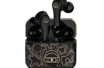 EKKO Earbeats T08 Bluetooth Truly Wireless in Ear Earbuds with mic, ENC Call Noise Cancellation, 40H Playtime,10MM Driver, Twin Connect TWS, Massive Bass, Water Resistance, Siri & Google (Black)