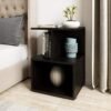 Amazon Brand – Solimo Uno Engineered Wood Wenge Finish Contemporary Bedside Table (Brown)