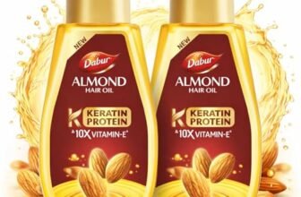 Dabur Almond Hair Oil – 500ml | Provides Damage Protection | Non Sticky Formula | For Soft & Shiny Hair | With Almonds, Keratin Protein, Soya Protein & 10X Vitamin E (Pack of 2)