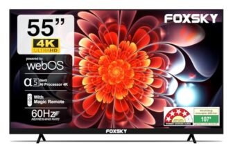 Foxsky 139.7 cm (55 inches) 4K Ultra HD Smart LED TV 55FS-VS (Black)