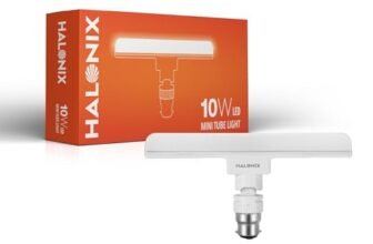 Halonix 10 Watts B22D Led Bulb Tube Light Cool White, Pack Of 1, T-Bulb