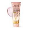 Lakme Peach Milk Sunscreen Moisturiser SPF 50 PA+++ with 2% Pro-Ceramides & Peptides | 2-in-1 Daily Face Cream | Lightweight, Non-Greasy & Sweat-Resistant for Hydrated Glowing Skin | 200g