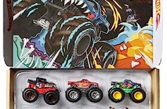 Hot Wheels® Monster Trucks, Set of 12 1:64 Scale Die-Cast Toy Trucks for Kids and Collectors, Styles May Vary​​​