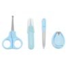 Chipmunks Grooming Kit for New Born Baby – Nail Cutter – Rounded Scissors – Baby Nail Filer – Tweezer – Kids Accessories Set – Ideal for Travelling & Home Use – Accessories Set To Keep Infants & Toddlers Clean – Perfect Nursery Gift (Blue, Pack of 4)