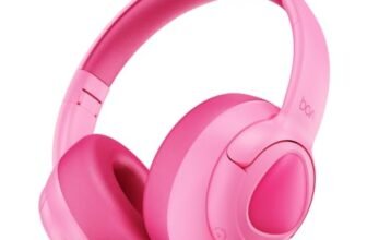 boAt Sailor Play Wireless Kids Headphone w/85dB Volume Limiter, 40mm Driver Tuned for Kids, Soft & Plush Earcups, Lightweight & Durable Build, Adaptive Fit, 60H Battery, Bluetooth v5.4(Bubblegum Pink)