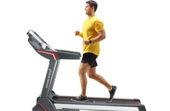 Cockatoo AeroStride 3-6 HP Peak DC Motorized Treadmill for Home, Manual Incline, Max Speed 16Km/Hr, Max User Weight 120 Kg(Free Installation Assistance, 1 Yr Warranty)