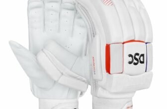 DSC Krunch 5.0 Leather Cricket Batting Gloves for Mens, Size – Youth, Right Hand