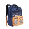 Gear Sound Break 17″/29L Medium Water Resistant School Bag/Casual 6 Compartment Backpack/Daypack/Travel Backpack/Kids Bag for Boys/Girls – Blue