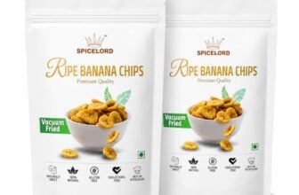 SPICELORD Vacuum Fried Ripe Banana Chips, 2 x 100g