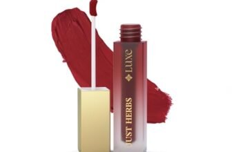 Just Herbs Luxe Dream Muse Mousse Liquid Lipstick | Luxury Makeup | Velvet Matte | Long Lasting & Transferproof Formula | Ayurvedic Lipstick – 3.5 ml (08 MAROON DESIRE)
