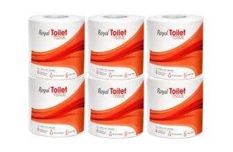 Royal Toilet Tissue Paper Roll | 1800 Pulls (300 x 6 Rolls) | Tissue Paper Roll, Toilet Paper Roll 2-Ply Soft & Strong Bathroom Tissue | Highly Absorbent & Hygienic Toilet Paper