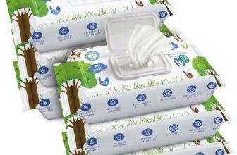 Arokleen Baby Gentle Wet Wipes with Lid | 432 Wipes – Pack of 6 | Enriched with Aloe Vera & Vitamin E | pH Balanced | Dermatologically Tested | Paraben & Sulphate Free | Prevents Rashes & Redness | Gentle Moisturising Wipes