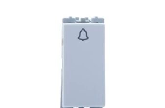 Wipro Northwest Nowa 6A Bell Push, White (pack of 20)