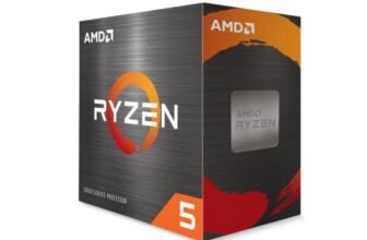 AMD 5000 Series Ryzen 5 5500 Desktop Processor 6 cores 12 Threads 19 MB Cache 3.6 GHz Upto 4.2 GHz AM4 Socket 500 Series Chipset (100-100000457BOX)