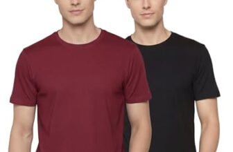 FYLTR Men’s Solid T-Shirt – Half Sleeve | Round Neck | 100% Cotton | Regular Fit T-Shirt (Pack of 2)