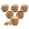 Treo by Milton Ridge 210 Coffee Mugs, 6 Pieces, 210 ml Each, Ceramic Mugs, Microwave Safe, Crockery Cup, Ideal for Daily Use & Gifting (Print and Colors May Vary)
