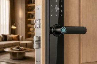 Golens X3N (NEW Launch) Smart Door Lock, Black | 8-in-1 Keyless Lock | WiFi & Bluetooth | Fingerprint, PIN, RFID, OTP, App & Mechanical Key | Biometric Lock for Wooden Doors