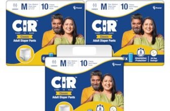 CIR Classic Adult Diaper Pants Style | Adult Diapers M Size (Medium) | Waist Size (64-114 cm | 25″- 45″) | 8 hour Absorption Protection | Unisex with Odour Control & Cotton Soft Feel | 30 Units