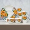 Clay Craft Fine Ceramic Eco4 Dinner Set (Set of 16), for Family of 4, Dinner Set Ceramic, Crockery Set, Dining Set for Dinner, Crockery Set for Gift, Kitchen Set for Home, Daily Use Crockery Set