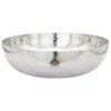 KESAR KUNJ Sandwich Bottom Heavy Guage Stainless Steel Kadhai Cookware, Tasla (Without Handle),2500 ml (Size 12)