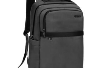 F Gear Hallstat 20L Laptop Backpack|Dedicated Laptop, Tablet & iPad Sleeves|USB & Type-C Charging Ports, Luggage Strap|Smart Office, College & Travel Backpack|2 Compartments & Hidden Pocket (Grey)