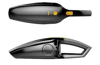 Sulfar 6617 Car Vacuum Cleaner High Power, Portable Vaccum Cleaner for car with 4.5 M Corded, 12V/120W/4500PA, /Home Cleaning Kit with Three Layer HEPA Filter for Deep Cleaning (Wet and Dry)