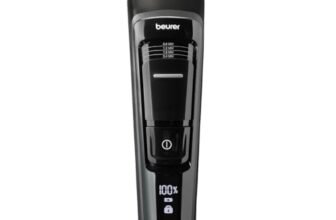 Beurer MN5X Hair Clipper for Professional and Fast Hair Cutting, Stainless Steel Blades for Individual Styling, 4 Step Fine Adjustment with Battery.