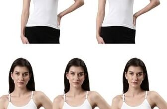 Dixcy Slimz Solid Slim Fit Scoop Neck Sleeveless Cotton Camisole for Women(Annie_White_L_Pack of 5