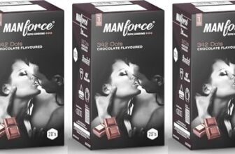 Manforce 342 Dots Xotic Chocolate Flavour Condoms, 20 Count, Pack of 3