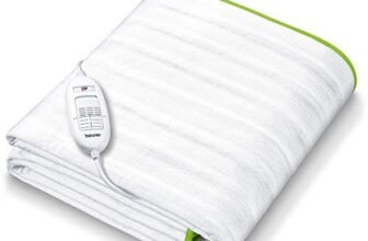 Beurer German Engineering TS 15 Double Electric Underblanket I 3 Temperature Settings I German Engineering I Overheat Protection I Illuminated Controls I Machine Washable 30°C I Removable Switch I Power of 60W I 3-Year Warranty