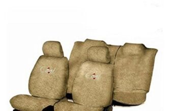 Flomaster Towelmate Seat Cover for Volkswagen Vento (Set of 3, Beige)