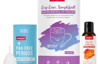 Sirona Reusable Menstrual Cup for Women (Small) + Electric Steam Sterilizer + pH Balanced Menstrual Cup Wash (100 ml) – Pack of 3 | Rash, Odour & Itch-Free Period Care with Quick Cleaning
