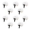 Robustt Safety Helmet – White (Pack of 10) | Adjustable Headband | Heavy Duty Material | As Per ISI Safety Standard | Non Irritant and Soft Fabric | Lightweight and Durable