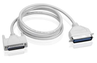 Madhabi 5M Parallel Printer Cable, DB25 Male to Centronics 36 Pin IEEE-1284 Connector, LPT Printer Cable for Dot Matrix, Legacy Inkjet and Laser Printers, White