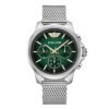 Police Quartz Multifunction Gradiant Green Dial Silver Metal Strap Watch for Men – PLPEWJK0006303