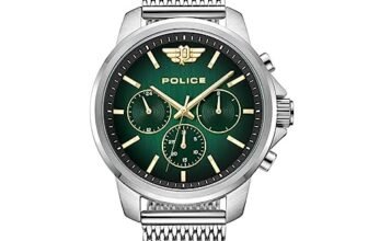 Police Quartz Multifunction Gradiant Green Dial Silver Metal Strap Watch for Men – PLPEWJK0006303