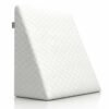 CareFoam Memory Foam Wedge Pillow for Bed | 2 Years Warranty | Orthopedic Bed Wedge Cushion for Back Support, Acid Reflux, GERD, Snoring & Leg Elevation|18 x 18 x 10 Inch|White