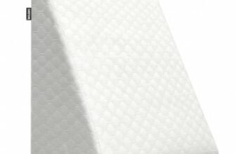 CareFoam Memory Foam Wedge Pillow for Bed | 2 Years Warranty | Orthopedic Bed Wedge Cushion for Back Support, Acid Reflux, GERD, Snoring & Leg Elevation|18 x 18 x 10 Inch|White