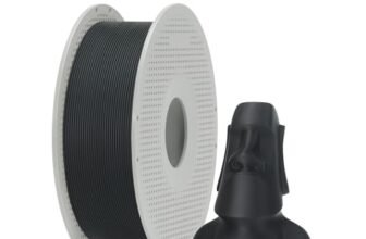 Bambu Lab Matte PLA 3D Printer Filament, Smooth Matte Finish, PLA 3D Printing Filament, No Warping & Tangling, AMS-Compatible 3D Print Material with Reusable Spool, 1.75mm 1kg Charcoal